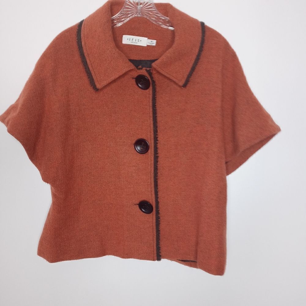 Iris Setlakwe rust color wool blend blazer
